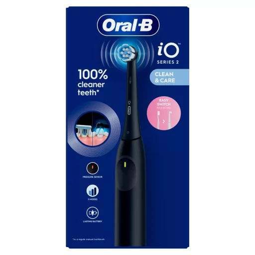 Oral-B iO 2 Elektromos Fogkefe, Éjfekete