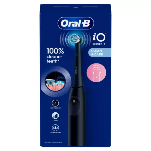 Oral-B iO 2 Elektromos Fogkefe, Éjfekete