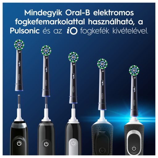 Oral-B EB50BK-2 elek. fogkefe pótfej 2db Cross Action Black X-sörte