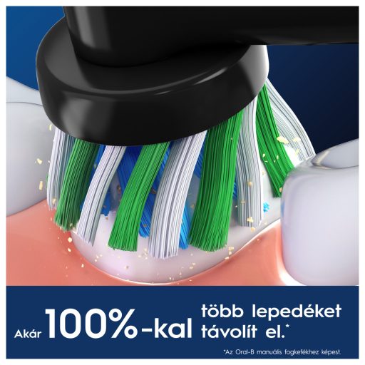 Oral-B EB50BK-2 elek. fogkefe pótfej 2db Cross Action Black X-sörte