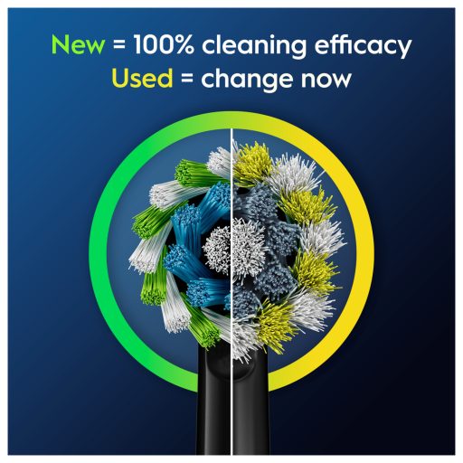 Oral-B EB50BK-2 elek. fogkefe pótfej 2db Cross Action Black X-sörte
