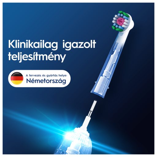 Oral-B EB18-4 elek. fogkefe pótfej 4db 3D White pótfej X-sörte