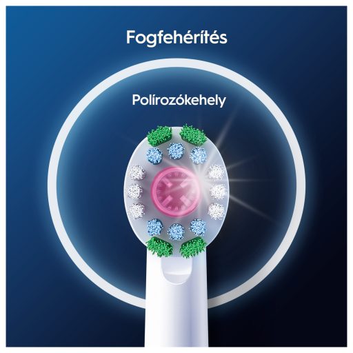 Oral-B EB18-4 elek. fogkefe pótfej 4db 3D White pótfej X-sörte