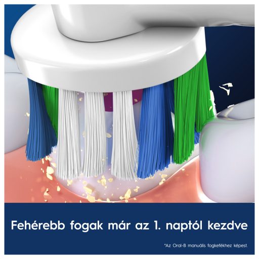 Oral-B EB18-4 elek. fogkefe pótfej 4db 3D White pótfej X-sörte