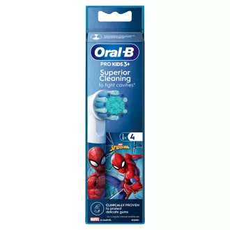 Oral-B Pro Kids Fogkefefej Pókember Figurákkal, 4 db