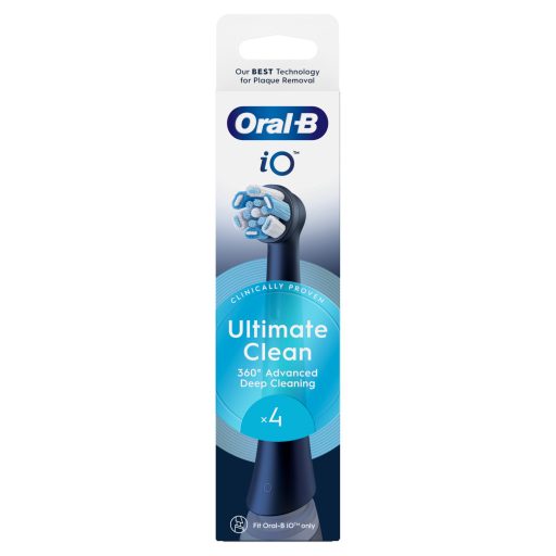 Oral-B iO elek. fogkefe pótfej 4db Ultimate Clean Black