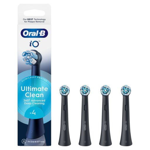 Oral-B iO elek. fogkefe pótfej 4db Ultimate Clean Black
