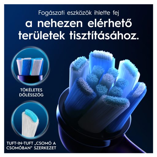 Oral-B iO elek. fogkefe pótfej 4db Ultimate Clean Black