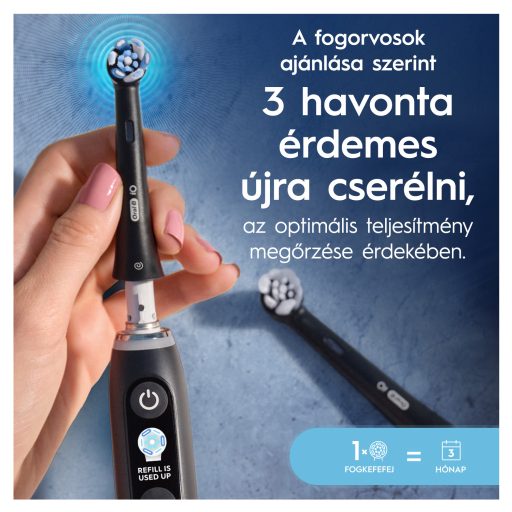 Oral-B iO elek. fogkefe pótfej 4db Ultimate Clean Black