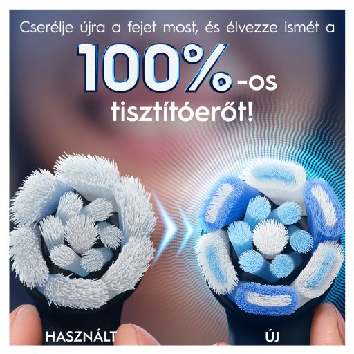 Oral-B iO elek. fogkefe pótfej 4db Ultimate Clean Black