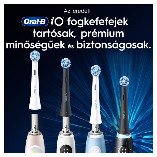 Oral-B iO elek. fogkefe pótfej 4db Ultimate Clean Black