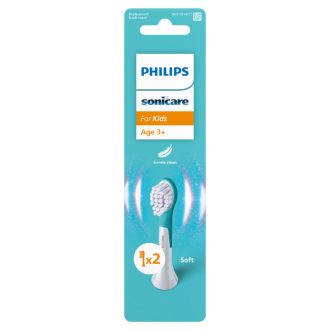   Philips Sonicare elek. fogkefe fej 2db for Kids Compact HX6032/90 gyerekeknek 3 éves kortól fehér