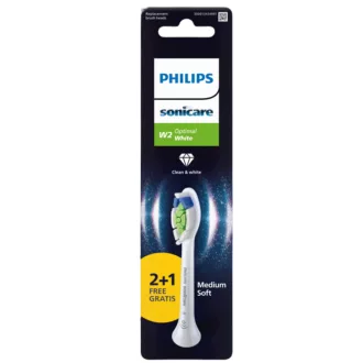   Philips Sonicare elek. fogkefe fej 2+1db W Optimal White HX6063/87 standard fehér