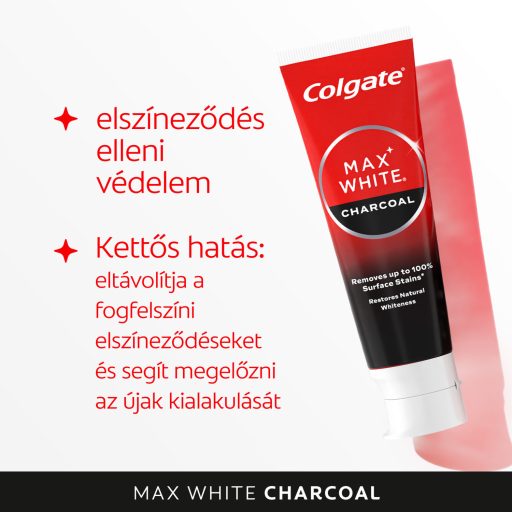 Colgate Max White Charcoal fogfehérítő fogkrém 75 ml