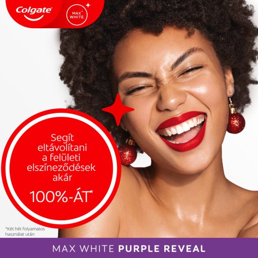 Colgate Max White Purple Reveal fogfehérítő fogkrém 75 ml