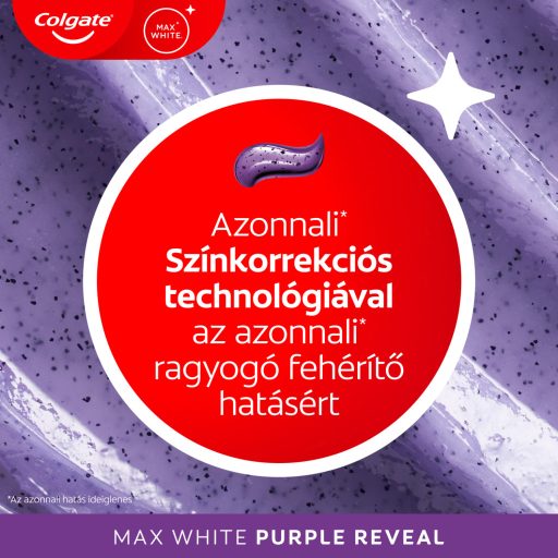 Colgate Max White Purple Reveal fogfehérítő fogkrém 75 ml