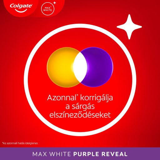 Colgate Max White Purple Reveal fogfehérítő fogkrém 75 ml