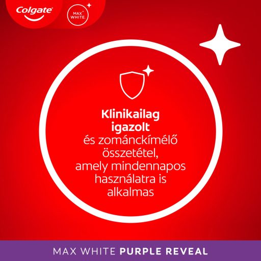 Colgate Max White Purple Reveal fogfehérítő fogkrém 75 ml