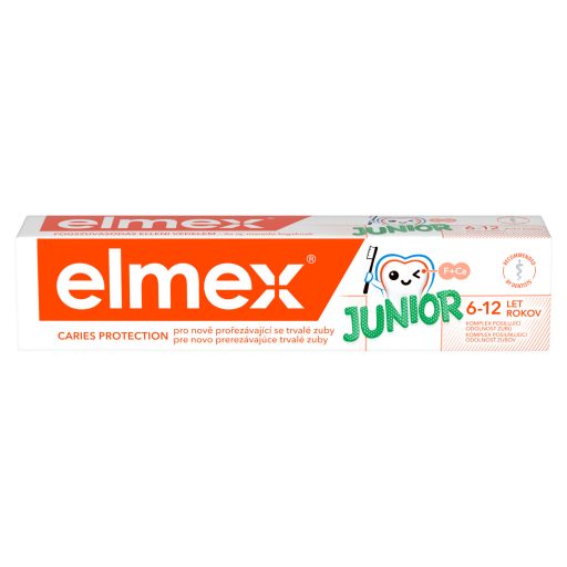 elmex Junior gyerek fogkrém 6-12 éves gyermekeknek 75 ml
