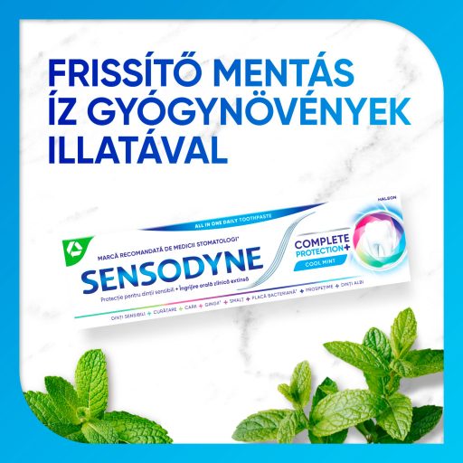 Sensodyne Complete Protection+ Cool Mint fluoridos fogkrém 75 ml