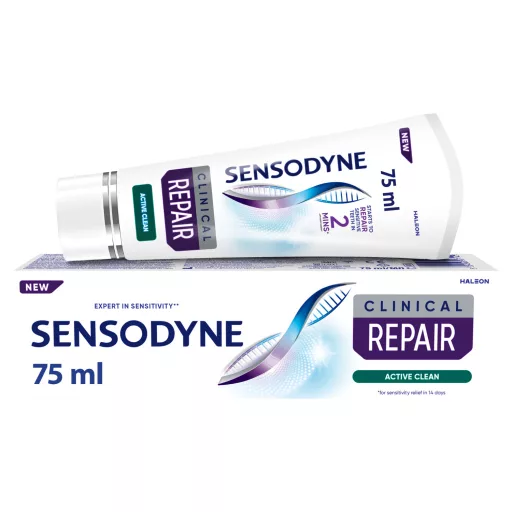 Sensodyne Clinical Repair Active Clean fluoridos fogkrém 75 ml 