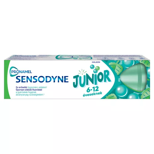 Sensodyne Pronamel Junior mentolos rágógumis ízű fluoridos fogkrém 6-12 éveseknek 75 ml