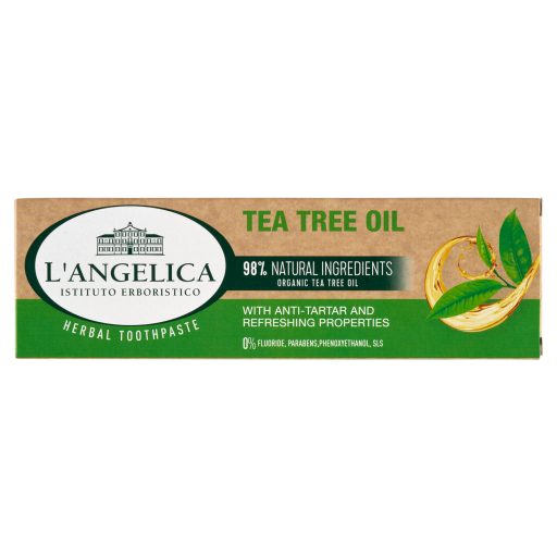 L'Angelica fogkrém 75ml fogkő elleni védelem és friss lehellet Teafaolajjal