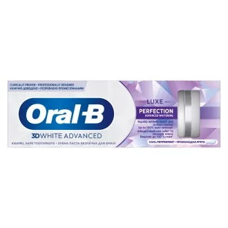   Oral-B 3D White Advanced Luxe Perfection Fogkrém, Hűsítő borsmenta 75 ml