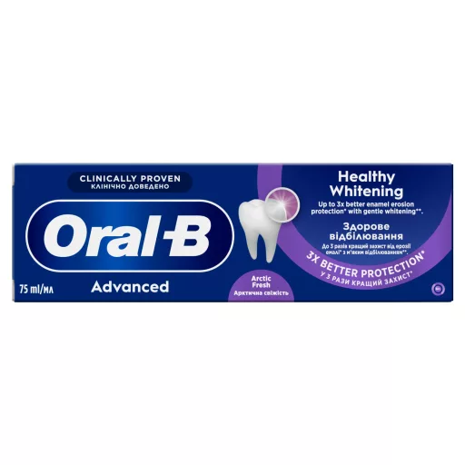 Oral-B Advanced Healthy Whitening Arctic Fresh Fogkrém, 75 ml