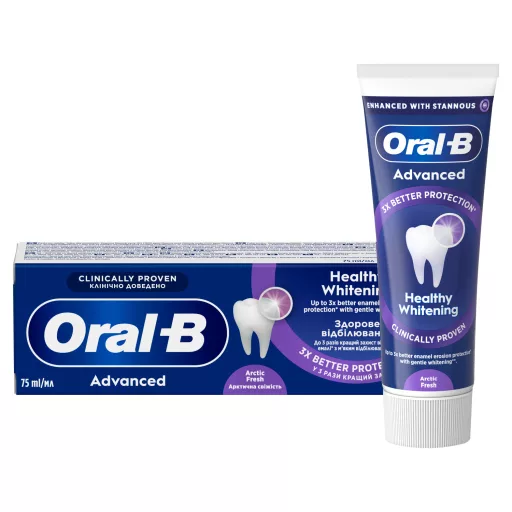 Oral-B Advanced Healthy Whitening Arctic Fresh Fogkrém, 75 ml