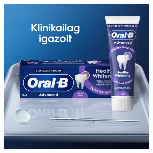 Oral-B Advanced Healthy Whitening Arctic Fresh Fogkrém, 75 ml
