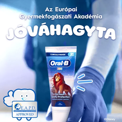 Oral-B Kids 6 Éves Gyermekeknek, Az Oroszlánkirály Fogkrém, Nátrium-fluoriddal, ml
