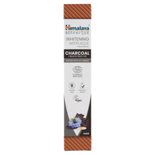 Himalaya fogkrém 75ml Botanique natúr faszenes fehérítő, lepedékeltávolító