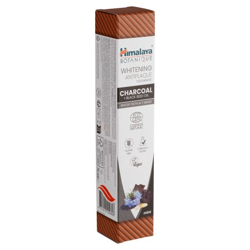 Himalaya fogkrém 75ml Botanique natúr faszenes fehérítő, lepedékeltávolító