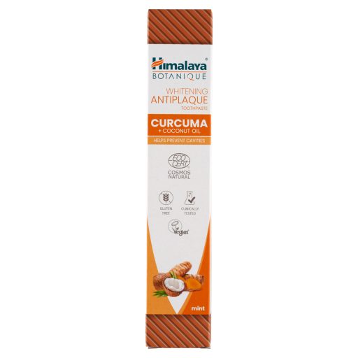 Himalaya fogkrém 75ml Botanique natúr kurkumás fehérítő, lepedékeltávolító
