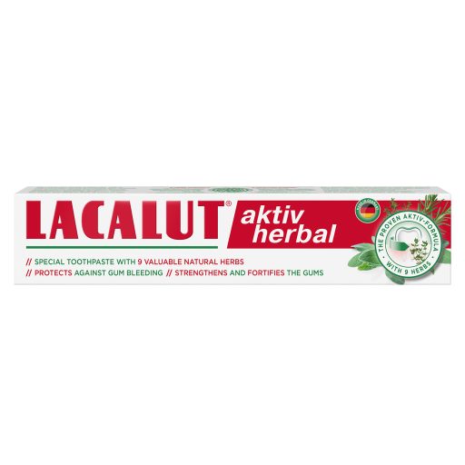 Lacalut fogkrém 75ml Aktiv Herbal