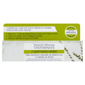  Natura Siberica 7 Northen Herbs fluoridmentes 7 gyógynövényes fogkrém 100 g