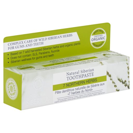 Natura Siberica 7 Northen Herbs fluoridmentes 7 gyógynövényes fogkrém 100 g