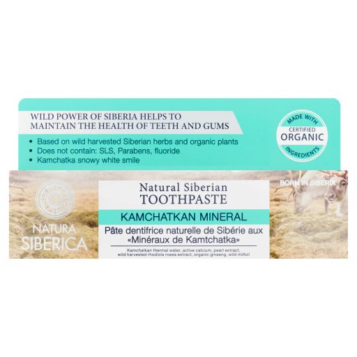 Natura Siberica Kamchatka Minerals fluoridmentes ásványi fogkrém 100 g