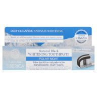   Natura Siberica Polar Night fluoridmentes fekete fogkrém fehérítő hatással 100 g