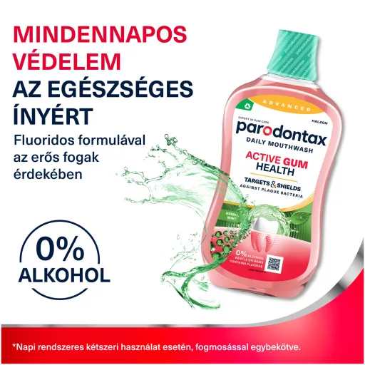 Parodontax szájvíz 500ml Active Gum Health Herbal Mint