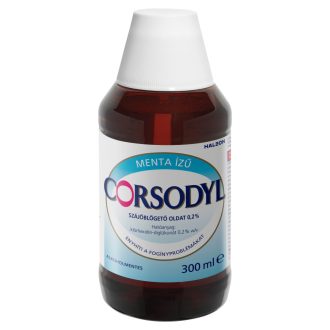   Corsodyl alkoholmentes menta ízű szájöblögető oldat 0,2% 300 ml