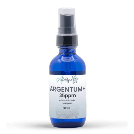 Áldás szájspray 120ml ARGENTUM + 35 ppm kolloid ezüst ion oldatot tartalmazó