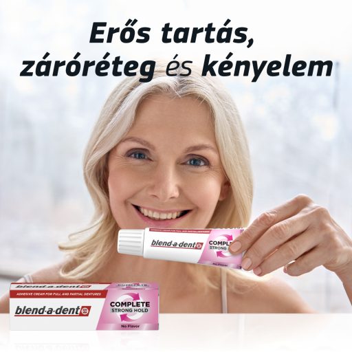 Blend-a-dent Plus Food Barrier Fresh Műfogsorrögzítő Krém Teljes és Részleges Műfogsorhoz, 47 ml