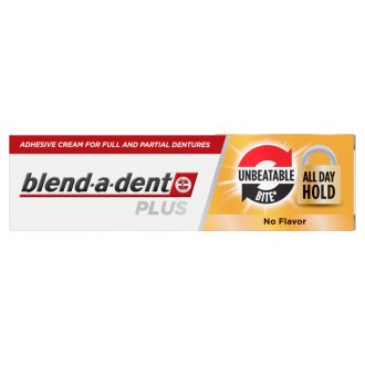   Blend-a-dent Plus Unbeatable Bite Műfogsorrögzítő Krém Teljes és Részleges Műfogsorokhoz, 40 ml