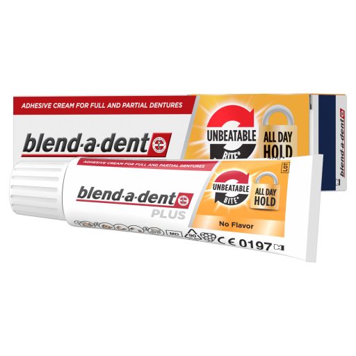 Blend-a-dent Plus Unbeatable Bite Műfogsorrögzítő Krém Teljes és Részleges Műfogsorokhoz, 40 ml
