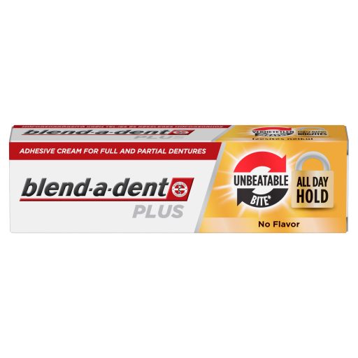 Blend-a-dent Plus Unbeatable Bite Műfogsorrögzítő Krém Teljes és Részleges Műfogsorokhoz, 40 ml