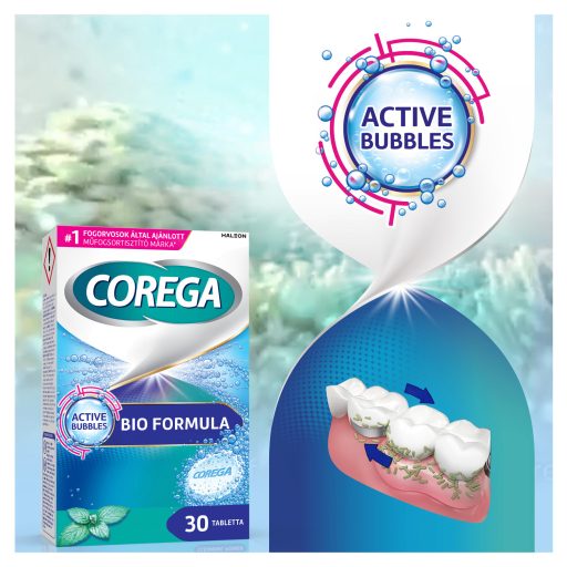 Corega Bio Formula műfogsortisztító tabletta 30 db