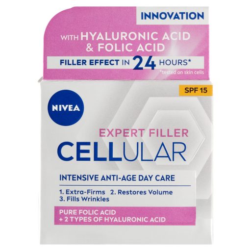NIVEA Cellular Expert Filler ránctalanító nappali arckrém SPF 15 50 ml