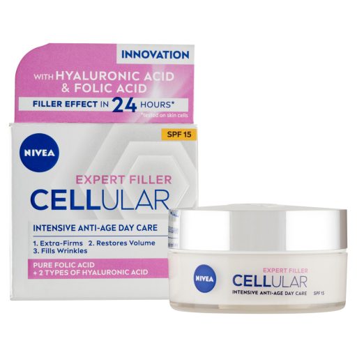NIVEA Cellular Expert Filler ránctalanító nappali arckrém SPF 15 50 ml